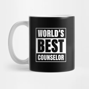 Worlds Best Counselor Teacher School Therapy Therapist Education Admin Mug